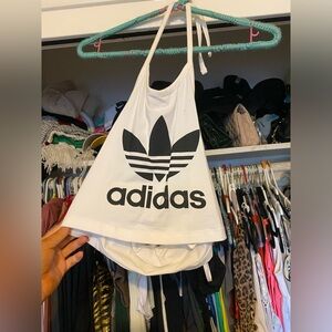 NWT - Adidas Halter Top - white XS